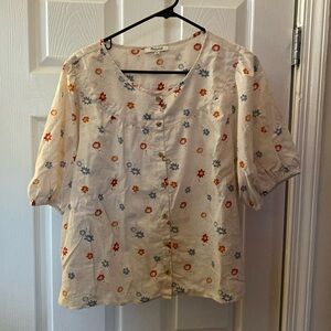 Madewell blouse - 100% cotton, XL, gently used